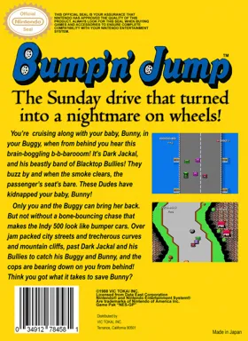 Bump 'n' Jump (USA) box cover back